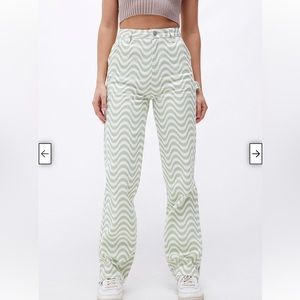 Pacsun green and white carpenter pant/size 26